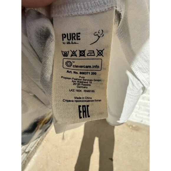 ulla popken dress Eco Cotton Starburst Print Tie Neck Dress 20/22 - Picture 12 of 14